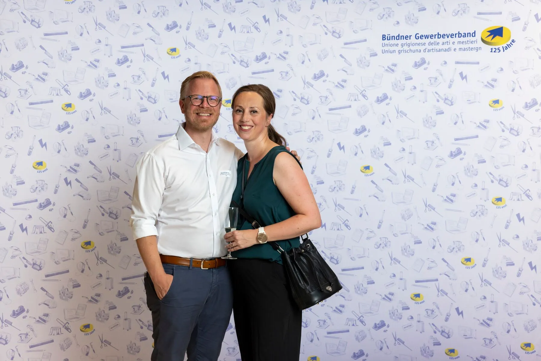 Gian Marco Bianchi am Jubiläum des Bündner Gewerbeverbands